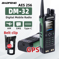 BAOFENG DM-32 Walkie Talkie Digital DMR GPS AES256 TDMA UV Dual Time Slot AM FM APRS SMS Call Type-C Belt Clip Holster Ham Radio