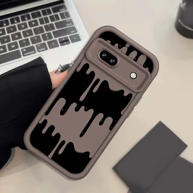 액체 흐름 패션 트렌드 전화 케이스 Google Pixel 9 8A 8 7 7A Pro XL 5G Eye Ladder 소프트 TPU 충격 방지 커버