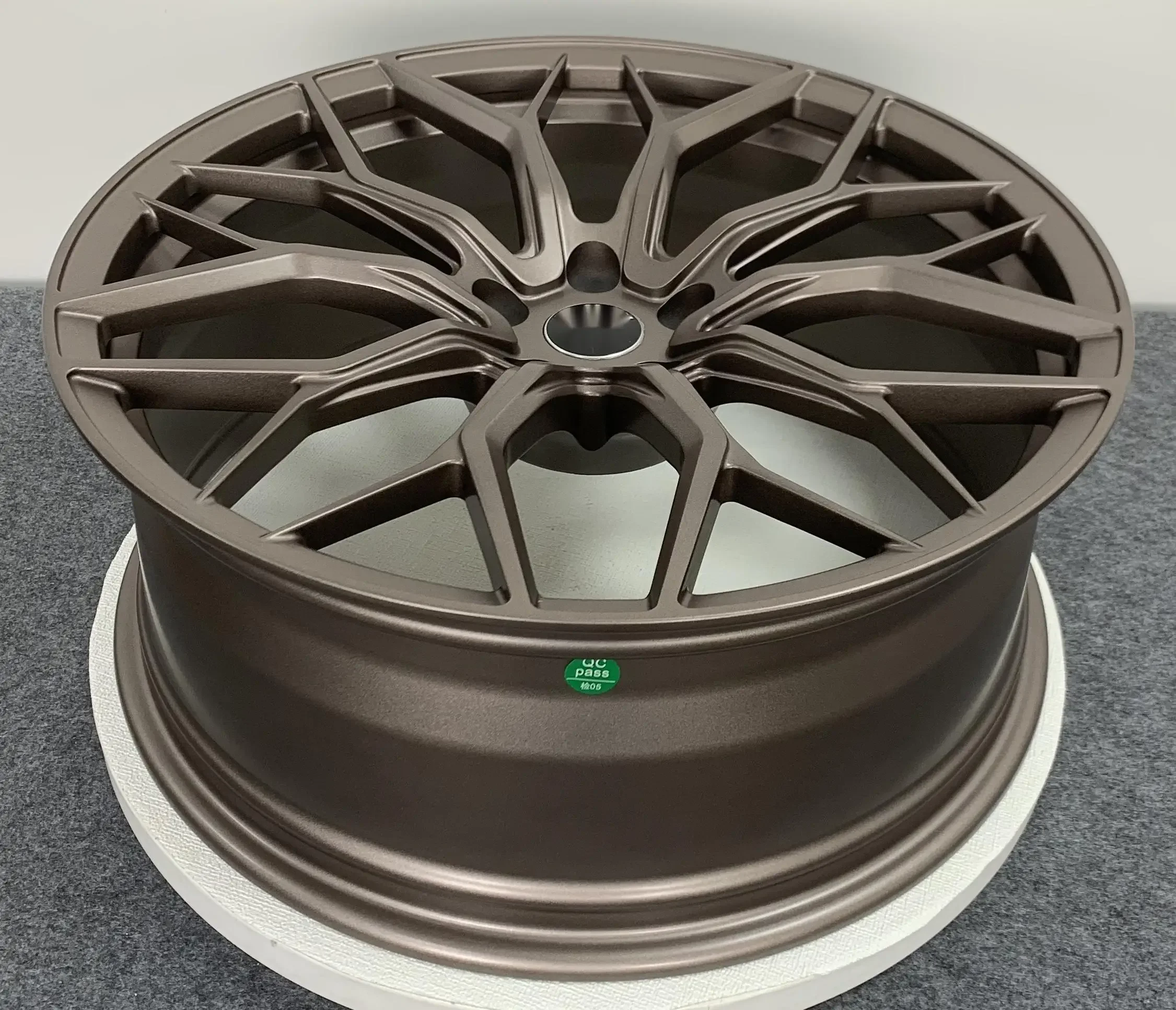 High-Performance Matte Bronze Forged Aluminium Sport Rims Multi-Spoke Car Alloy Wheels for 16 17 18 19 Cars New Condition