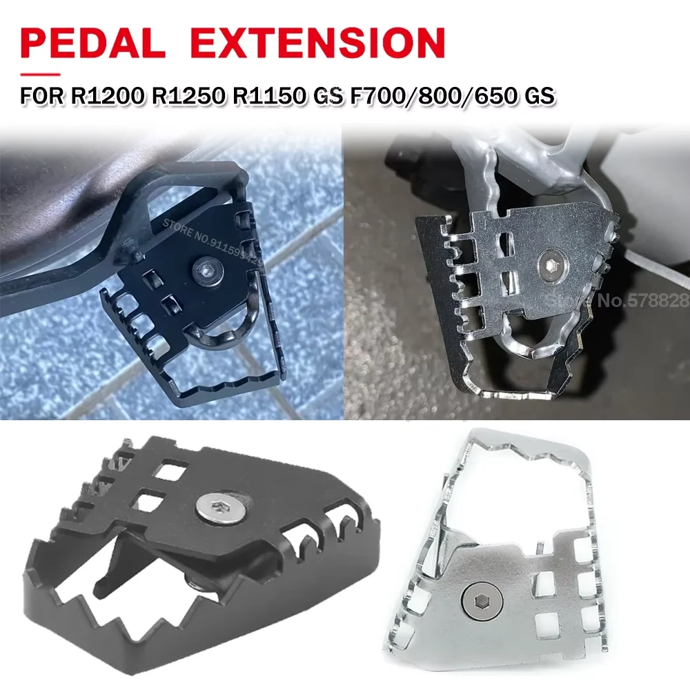 

For BMW R1200GS R1250GS F800GS F700GS F650GS Rear Foot Brake Pedal Lever Enlarge Pad Extension Motorcycle Footrest Pad Extender