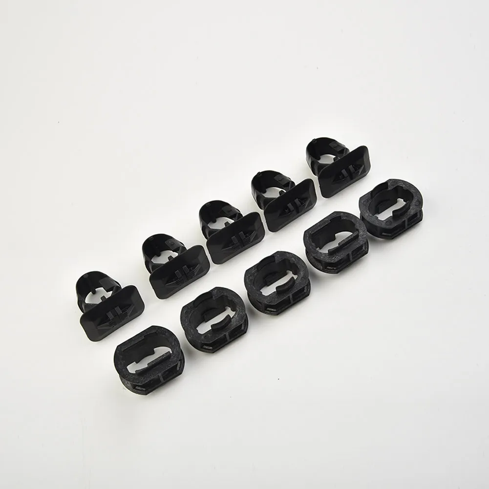 Heat Resistant Easy Installation Clips W/ Grommet Car Gloss Kit A0099884278 Accessories Black Nylon Parts Side Skirt