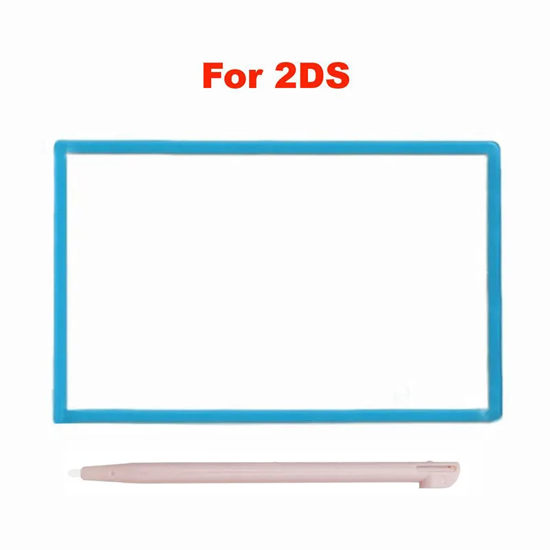 ChengHaoRan Зеркальная рамка для экрана, крышка дисплея с сенсорной ручкой, подходит для аксессуаров для обслуживания 2DS