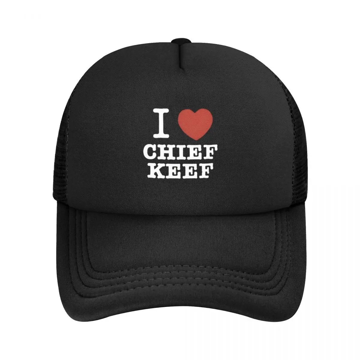 Eu amo o chefe Keef malha boné de beisebol, Unisex Hip-Hop chapéu do camionista, Tampas de Snapback ajustáveis, pai chapéu, verão