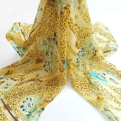 50cm*135cm 100% Mulberry Silk Chiffon Fabric Thin Sheer DIY Material for Sewing Dress Scarf