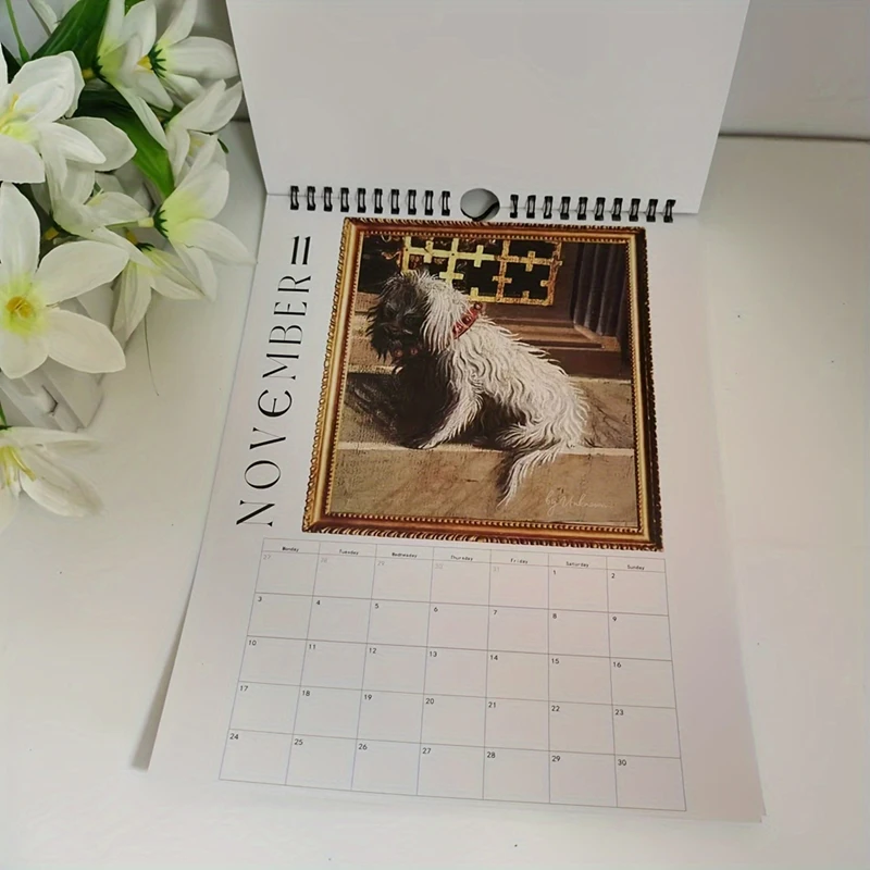 Imagem -06 - Calendário de Parede Renascentista Special Thick Art Sturdy Ugly Dog 2025