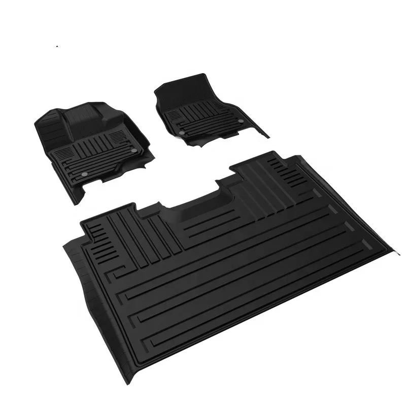 Healthy Anti Slip TPE Car Floor Mats For Ford F150 2015 2016 2017 2018 2019 2020 F-150 Auto Parts Rubber Pad Foot Carpet