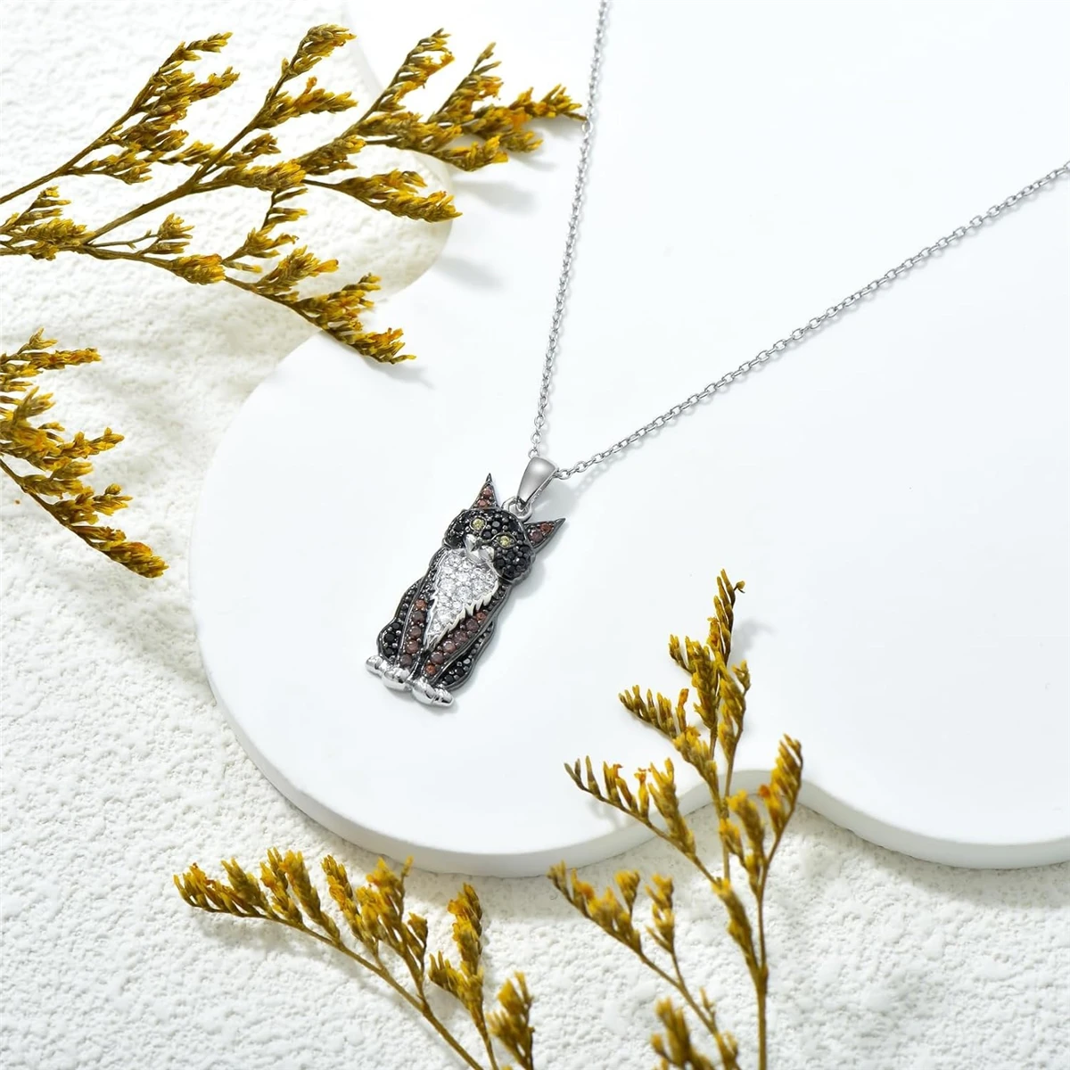 Creative and Handsome Maine Coon Cat Pendant Necklace for Women Exquisite Pet Kitten Jewelry Accessories Cat Lovers Holiday Gift