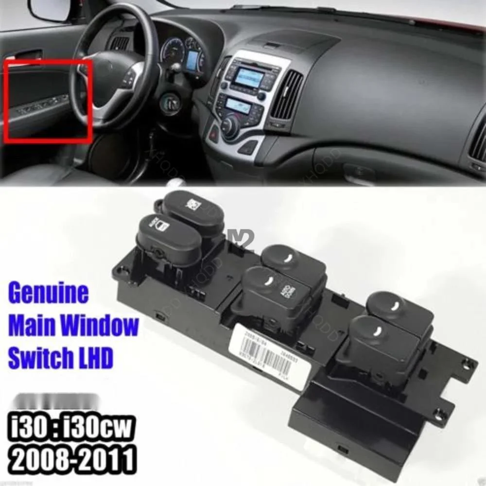 

Power Window Main Switch LHD For Hyundai I30 2008-2011 935702L010 93570 2L010 93570-2L010