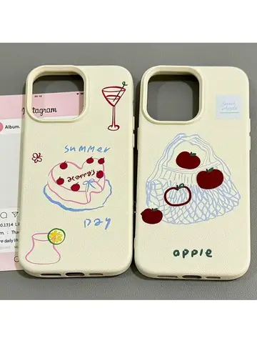 INS Leather Phone Case For IPhone 16 Pro Max Case IPhone 11 12 13 14 15 Pro MaxShockproof Soft Silicone Cover Case Funda Bumber