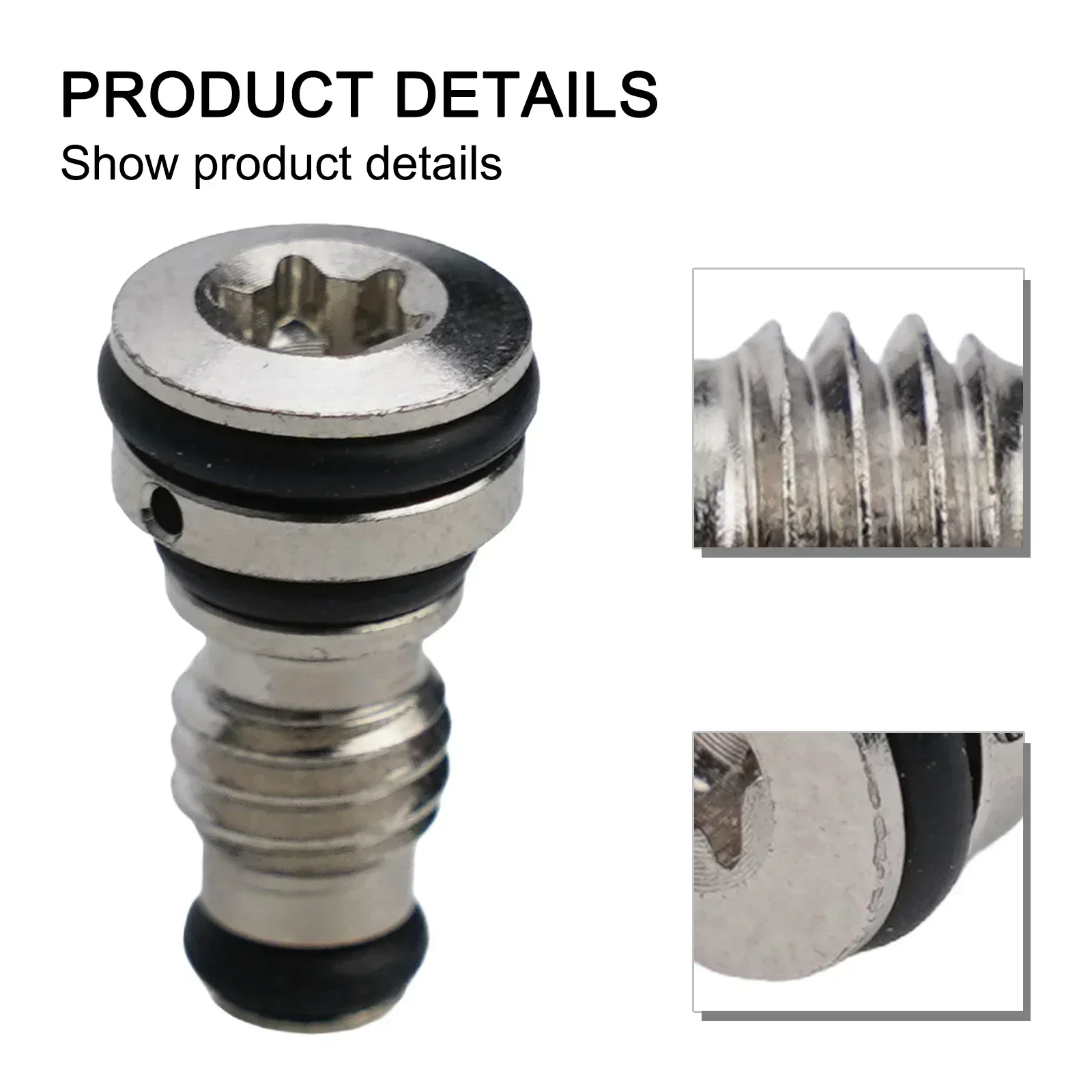 Dydraulic Brake Banjo Bolt Silver Steel With Sealing Rings 2022 New High Quality Hot Sale MTB Replacement Part