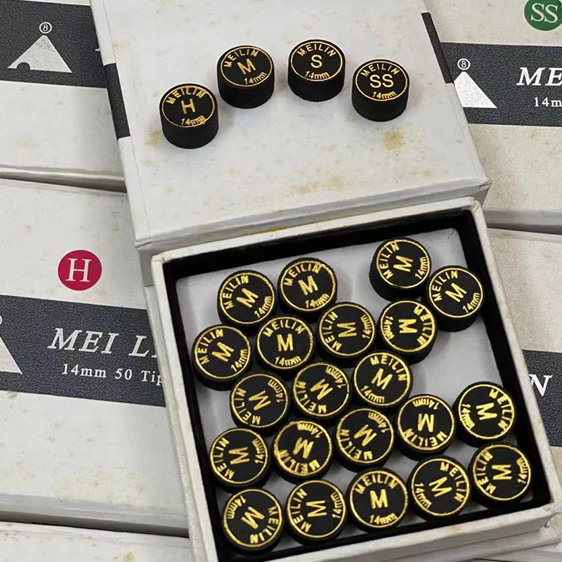 1 pcs/Lot 14mm pointe de queue japonaise qualité piscine billard peau de porc pointe de queue 9 couches pointe de queue de billard