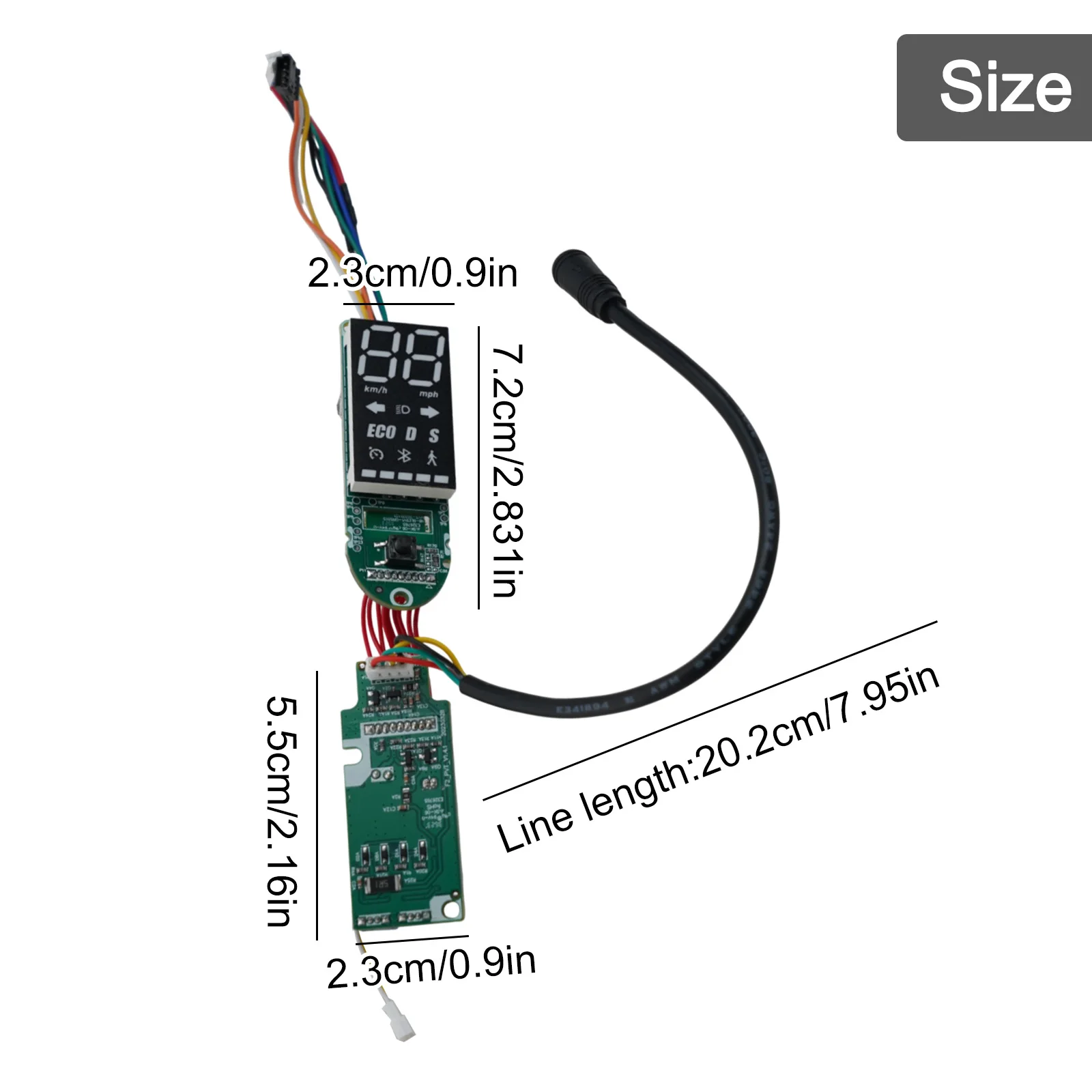 

Приборная панель электрического скутера Дисплей электрического скутера для езды на дождливых дней Дисплей рабочего режима Легко читаемый интерфейс