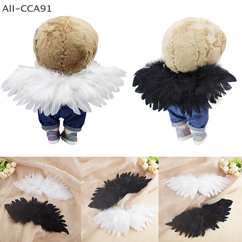 CCA91-DIY Mini Feather Angel Wing Newborn Props For 1/6 1/4 1/3 BJD Doll Clothes Wings