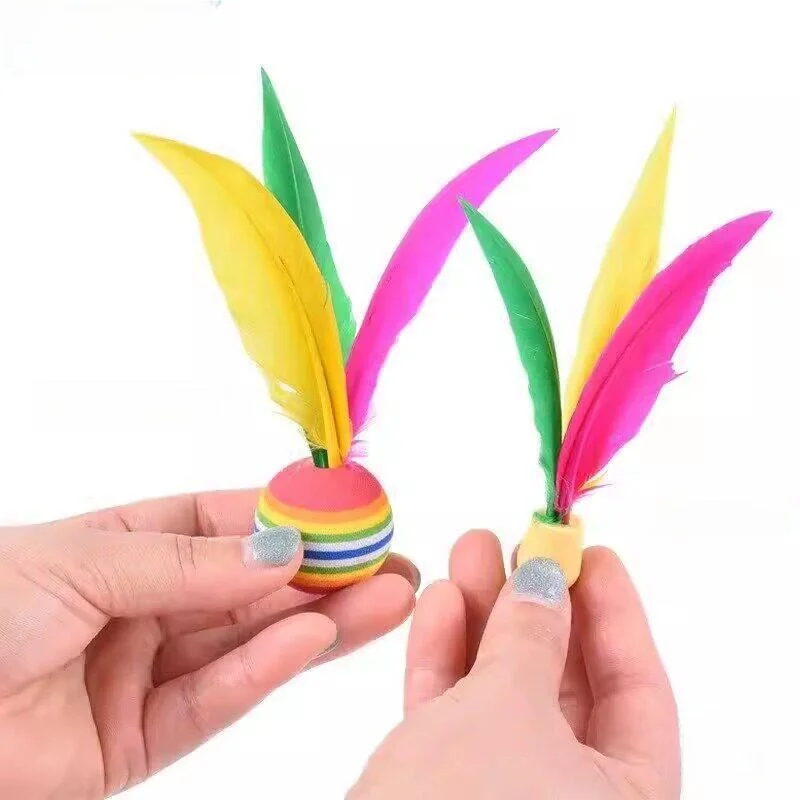 volants-de-badminton-d'interieur-et-d'exterieur-a-trois-plumes-petite-et-grande-tete-pour-enfants-et-adultes-special-raquette-de-badminton