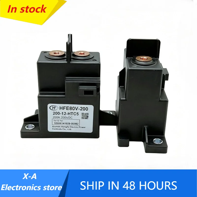 New 1pcs/lot HFE80V-200 12-HTC5 200A 200VDC High voltage DC relay