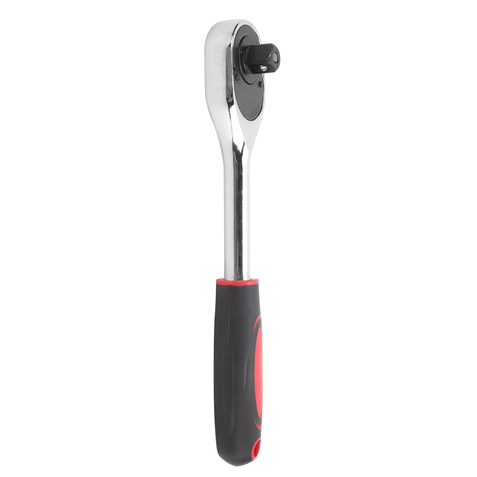 1/2in Ratchet Wrench 24 Teeth Socket Wrench Tool for Electrician Repairing Red Black