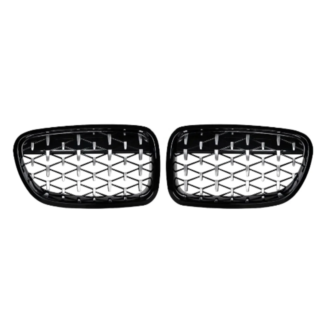 

New High Quality Front Grill Compatible for 5 Series F10/F11/F18 2010-2017 ABS Bumper Grille Diamond Style