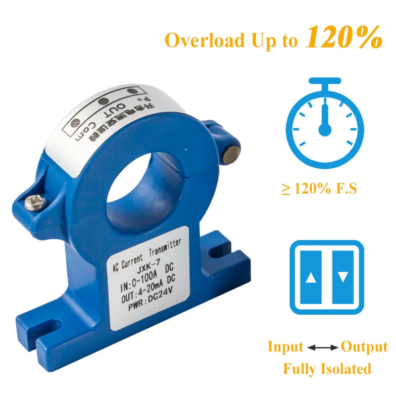 Imagem -05 - Transmissor de Corrente Hall Sensor Transmissor 1a 10a 20a Sensor de Corrente ac 420ma 010v Rs485 dc