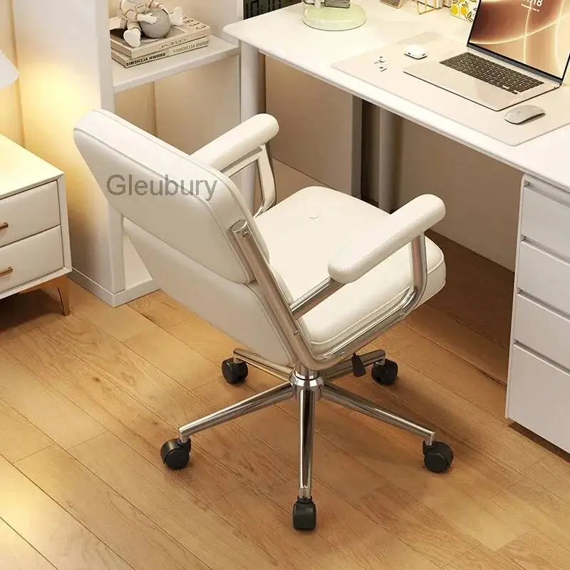 Folding Office Chair Modern Adjustable Vintage Luxury Armchair Office Chair Comfy Wheels Silla Para Escritorio Furniture