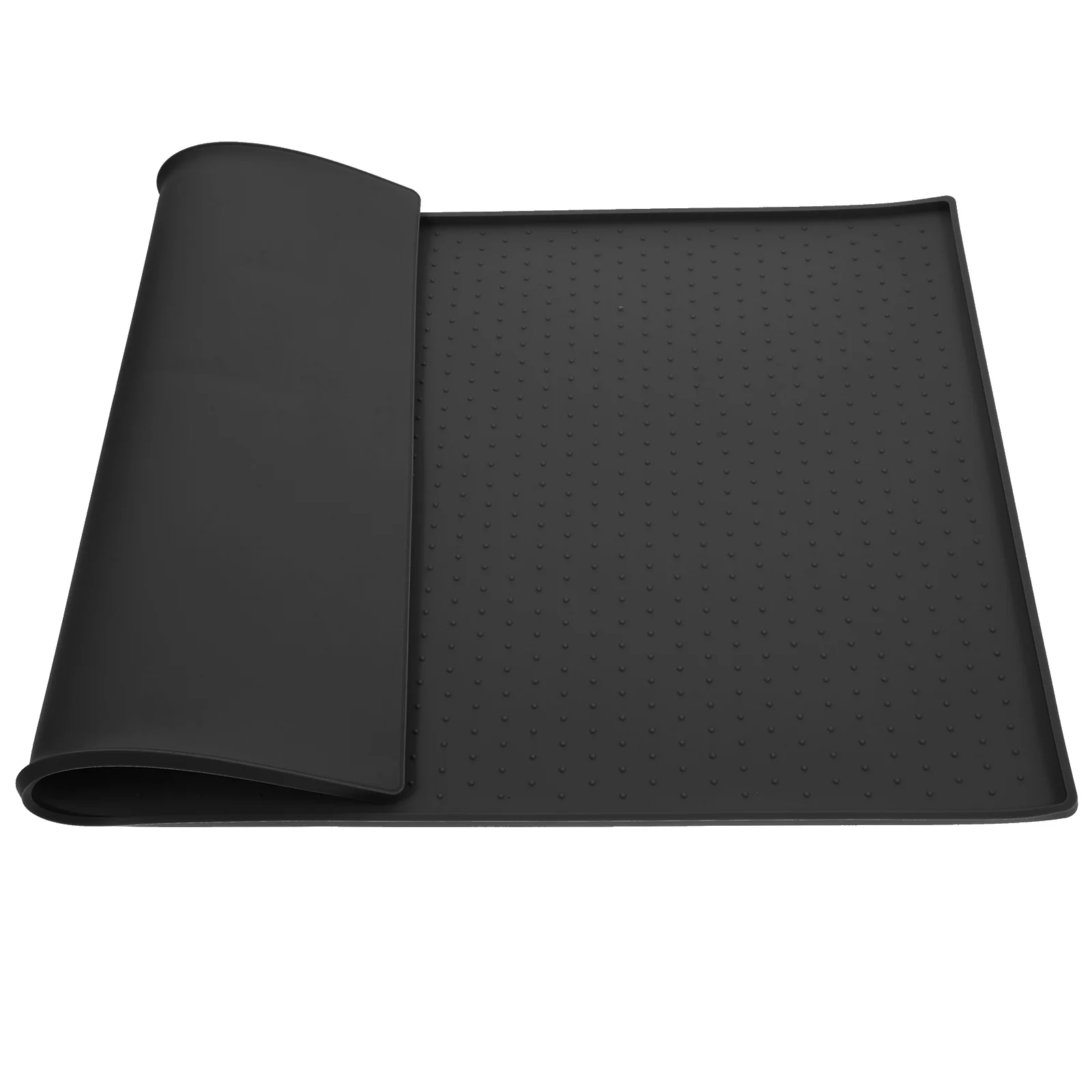 แผ่นรองอาหารสุนัขกันลื่น ขนาดเล็ก ทำจากซิลิโคน สำหรับวางชามอาหาร กันน้ำ ป้องกันการหกเลอะเทอะ ใช้ได้ทั้งในรถและที่บ้าน