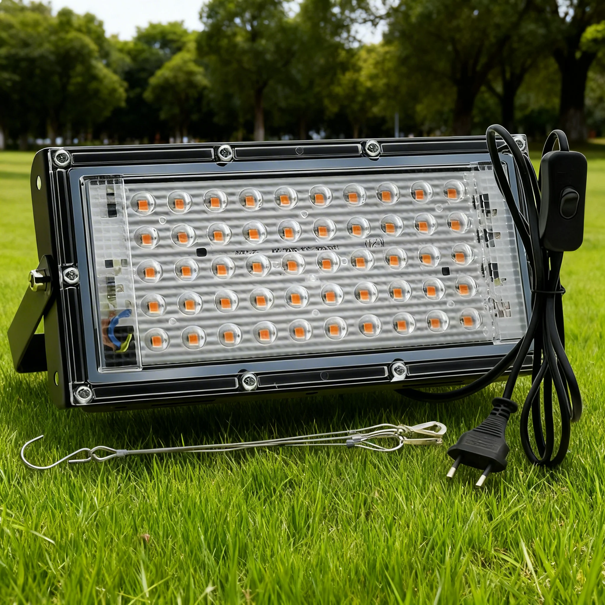 

Фитолампа 50W 100W для растений, светодиодная лампа полного спектра для выращивания растений в помещении, УФ-лампа, 1 шт.