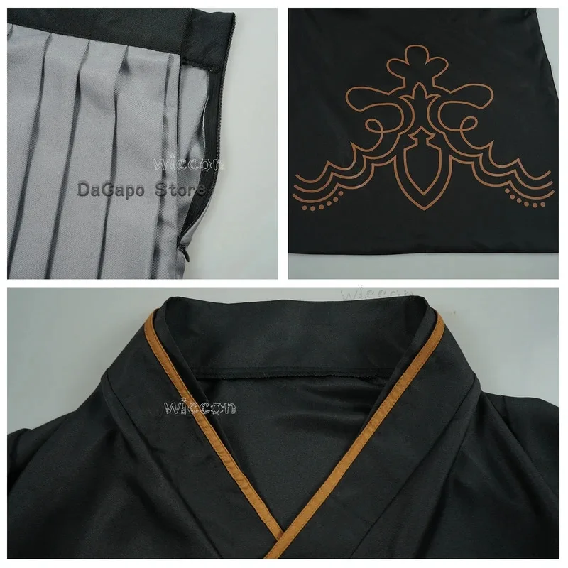 YI01 Yorha 2B 9S Costume Cosplay Nier Automata Donna Uomo Parrucca Abiti Cosplay Stile Kimono Holloween Party Uniformi Nere DOJk8 * @