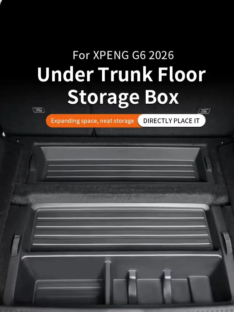 Auto Kofferbak Kap Opbergdoos Organizer Case Netjes Grote Capaciteit Multiues Gereedschap Slijtvaste Accessoires Voor XPENG G6 2026 - afbeelding 2