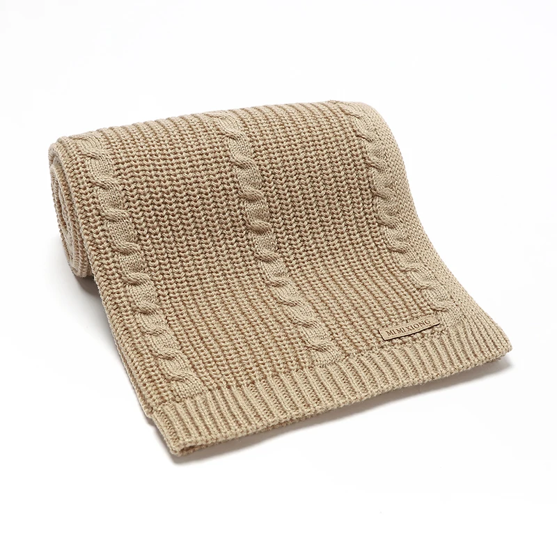 100*80 cm Neonato Netural Versatile Passeggino Cestino Swaddle Wrap Trapunte Infant Che Riceve Tappetini Bambino Coperte Lavorate a Maglia Swaddle Wrap