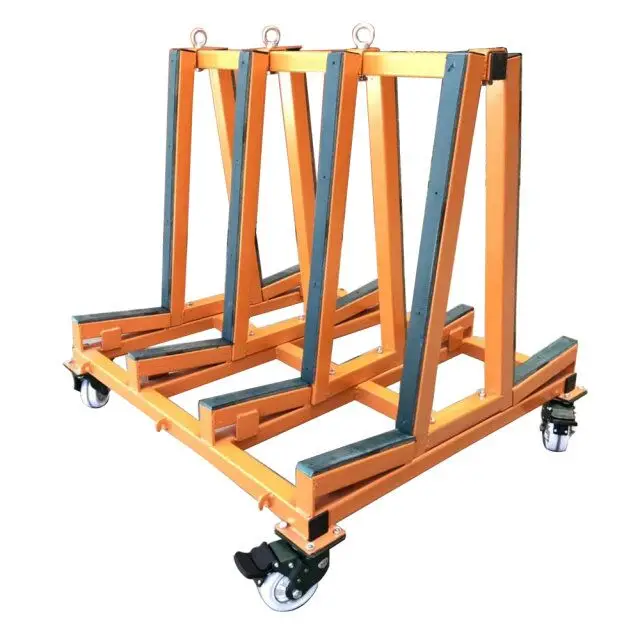 Multiple Purpose Heavy Duty Granite Marble Slab Storage Rack Display Transport Rack Trolley A Frame Rack