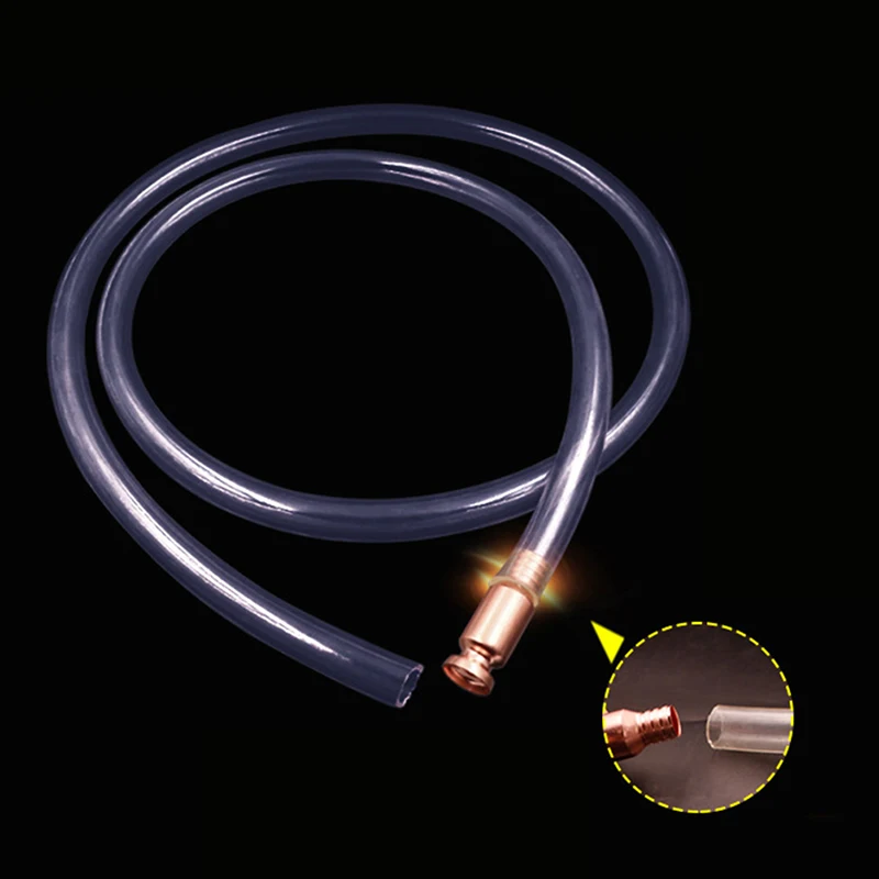 1Pc Copper Siphon Filler Pipe Manual Pumping Oil Pipe Fittings Siphon Connector Gasoline Fuel Water Shaker Siphon