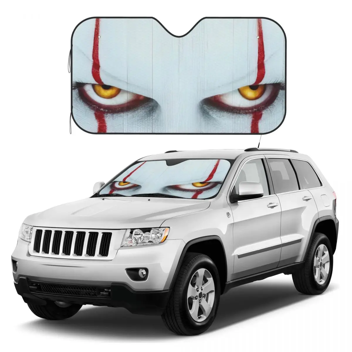 Auto Shade Car Sun Protection Front Window Cover Women Big Eyes Car Windshield Fashion Design Car Accessories Sun Shade Covers