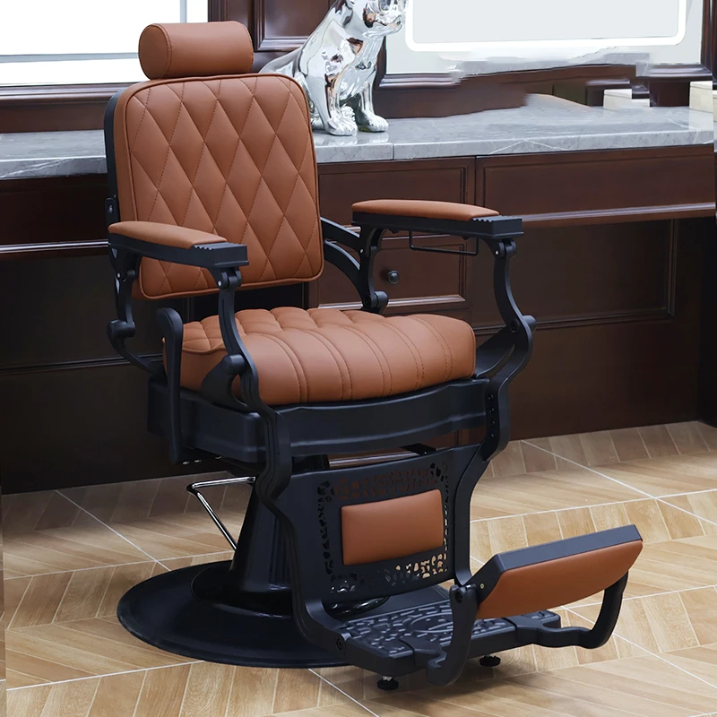 Stylist Lounges Barber Chair Spinning Retro Chairs Folded Barbershop Facial Salon Haircuts Stolek Kosmetyczny Saloon Furniture