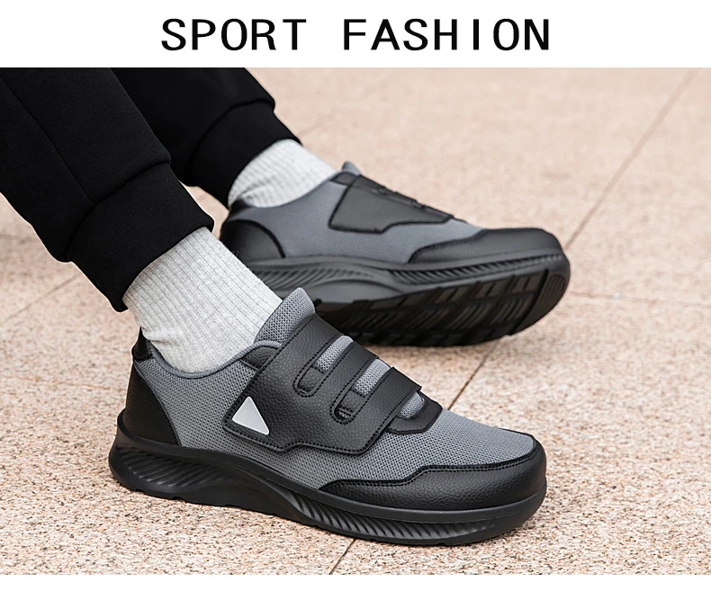 Herrenschuhe für breite Füße, geschwollene Füße, bequeme Freizeitschuhe, Daumen-Eversion-Verstellung, weiche, bequeme Mesh-Sneaker für Herren – Detail 6