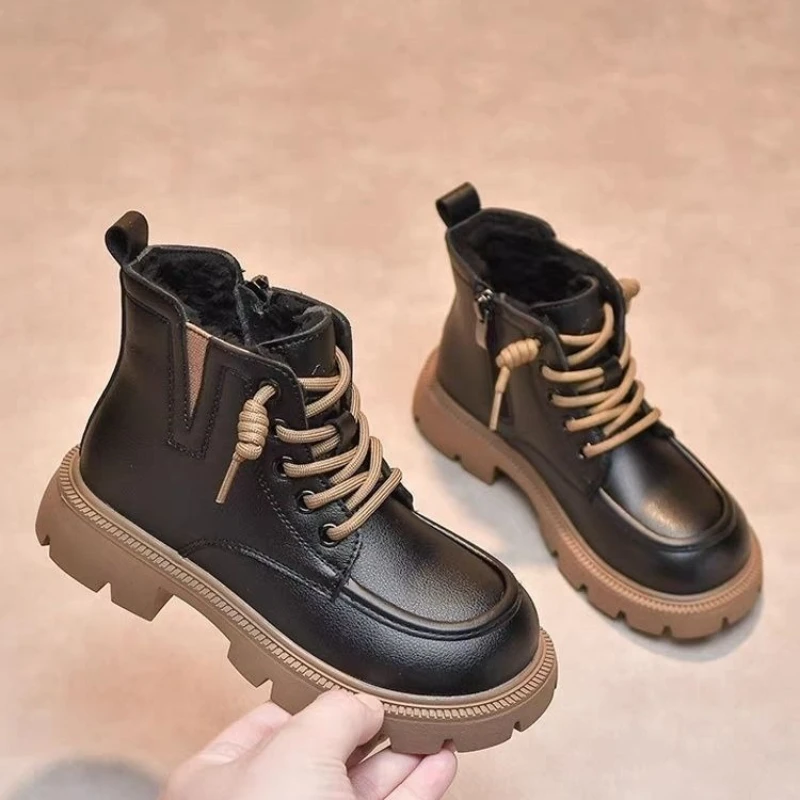 

Kids Winter Boots for Girls Boys Warm Fleece Lined Ankle Boots Soft Sole Non Slip Toddler Snow Shoes 2026