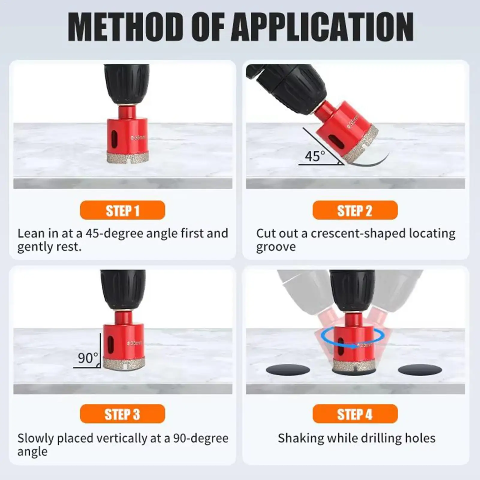 

Комплект кольцевой пилы для плитки, инструмент для обрезки, высокоточные сверла для фарфоровой плитки, ремонт дома, ремонт стен, электрическая проводка