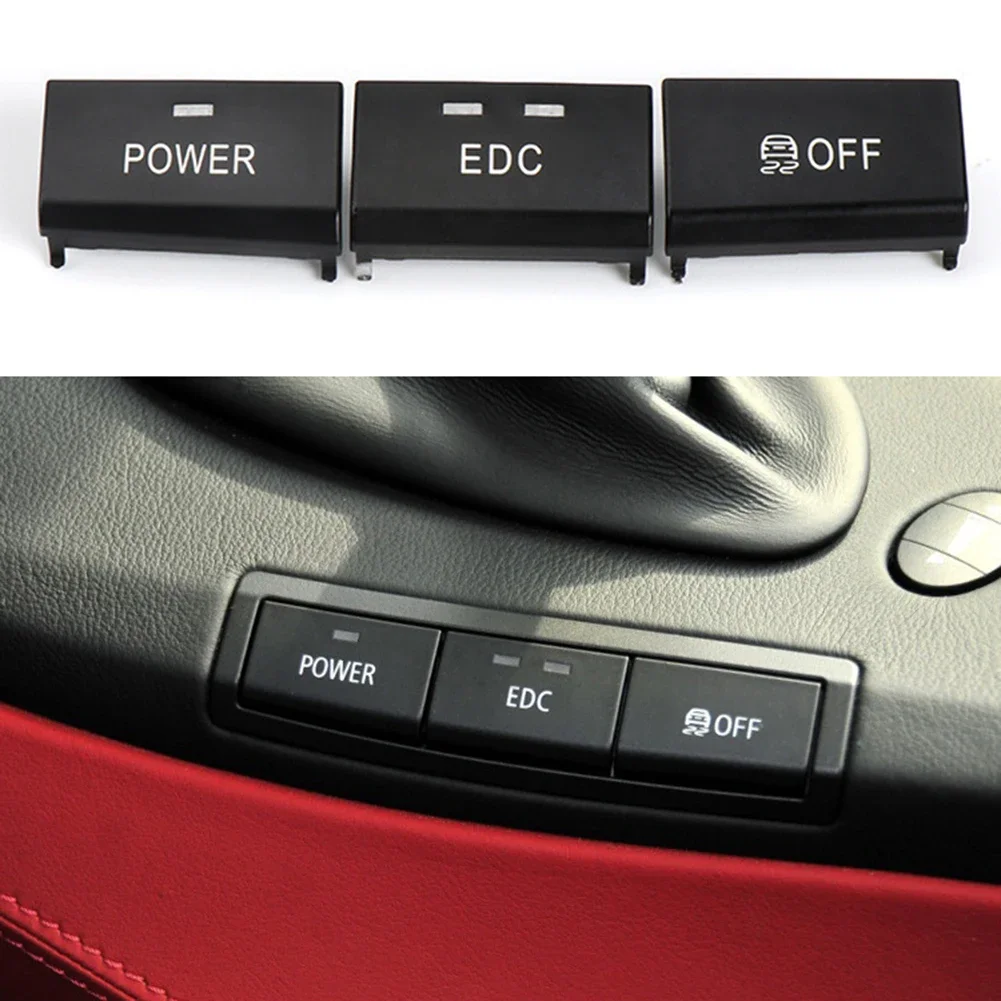 

3Pcs/set Center Console Switch Button Cap Power EDC DSC Replace For BMW E90 E92 E93 For M3 61317841136 Auto Parts