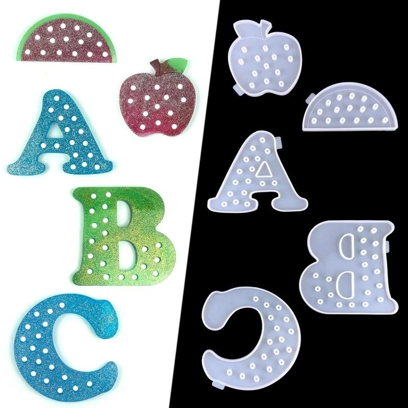 

Threading Board Silicone Mould Letters Games - Early Years - Fun Activities