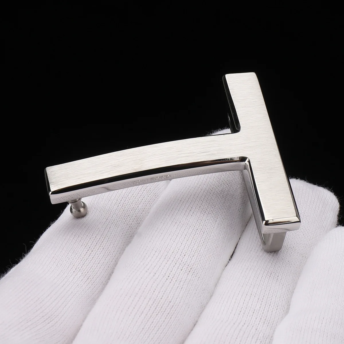 Stainless Steel Belt Buckle Men's Waist T-letter 3840CM Smooth High-end Hanging Head H Leather Belt Buckle Fashion Accessories