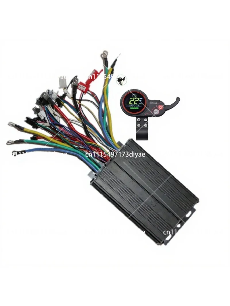 Dual Drive Controller 3000W Set 48V 60V 72V with LCD Display for Dual Motor Hub 1500W+1500W E-Bike Conversion Kit