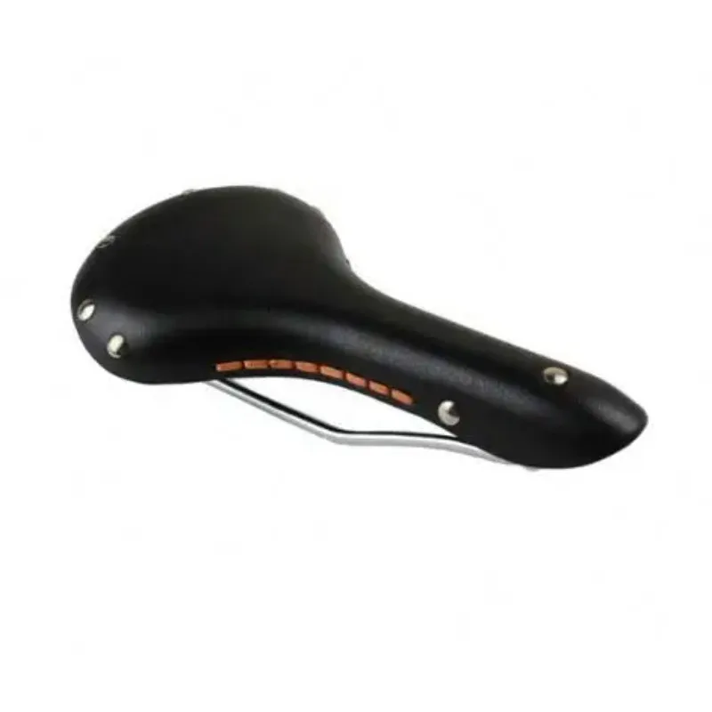 

bike parts Vintage fashionable durable cowhide Black Mountain Bie Saddle