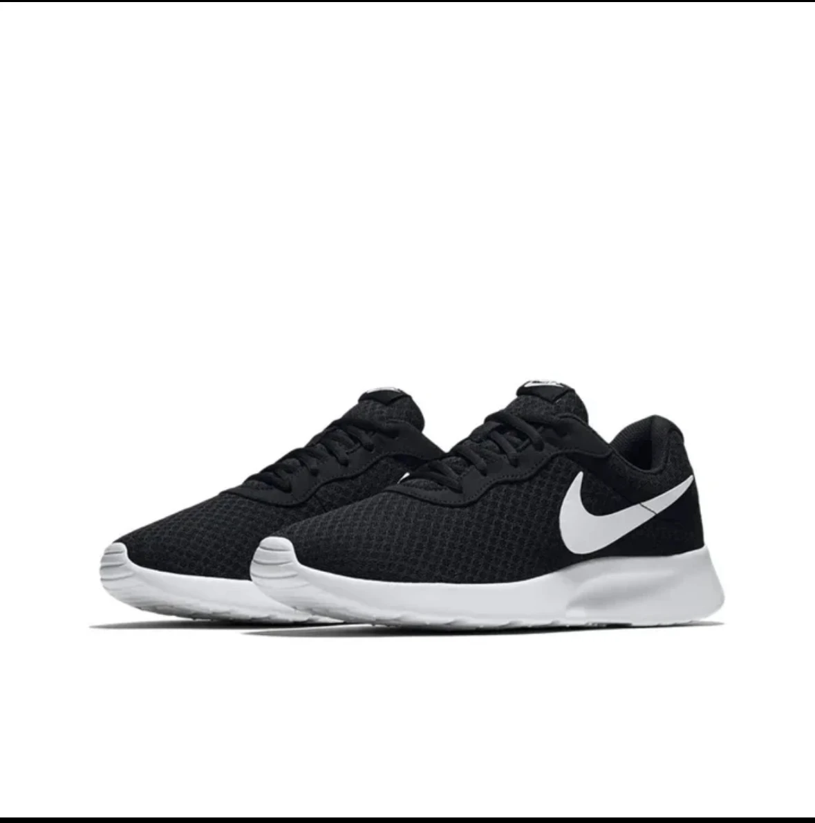 Nike-tênis de corrida casual masculino e feminino, tanjun low, preto, clássico e leve, antiderrapante