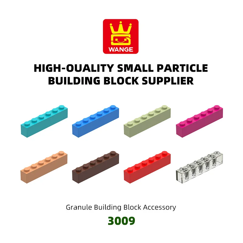 

WANGE 37 шт./лот 3009 высокий длинный блок с 6 отверстиями Moc цветные аксессуары, совместимые с кирпичом DIY детская развивающая игрушка в сборе