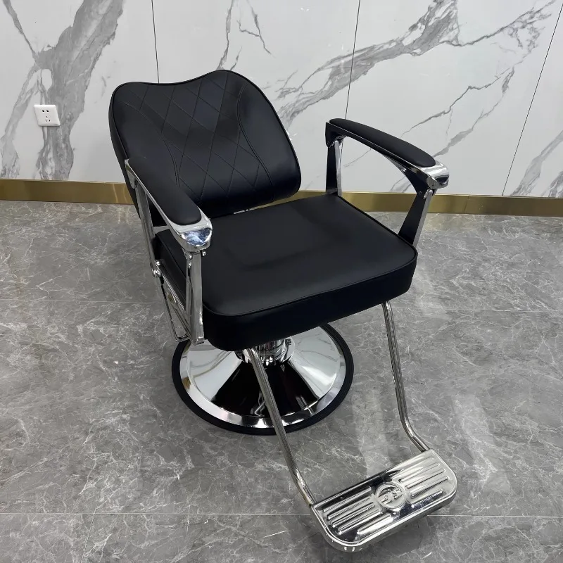 Chaise de Barbier Inclinable en Métal pour le Visage, Tabouret Professionnel de Manucure et Maquillage, Mobilier de Luxe