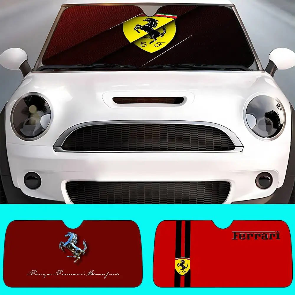 Cool-F-fErrariS Fashion Stylish And Trendy Windshield Sunshade, Car Windshield Cover, Car Sunshade Curtain, Car Sun Protection view 4