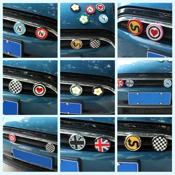適用於MINI Cooper F56 JCW Countryman R60 R61 F55 F54 F60的金屬3D前格柵標誌貼紙和徽章汽車造型配件 8 最佳銷售 迷你鄉村人標誌 - №2