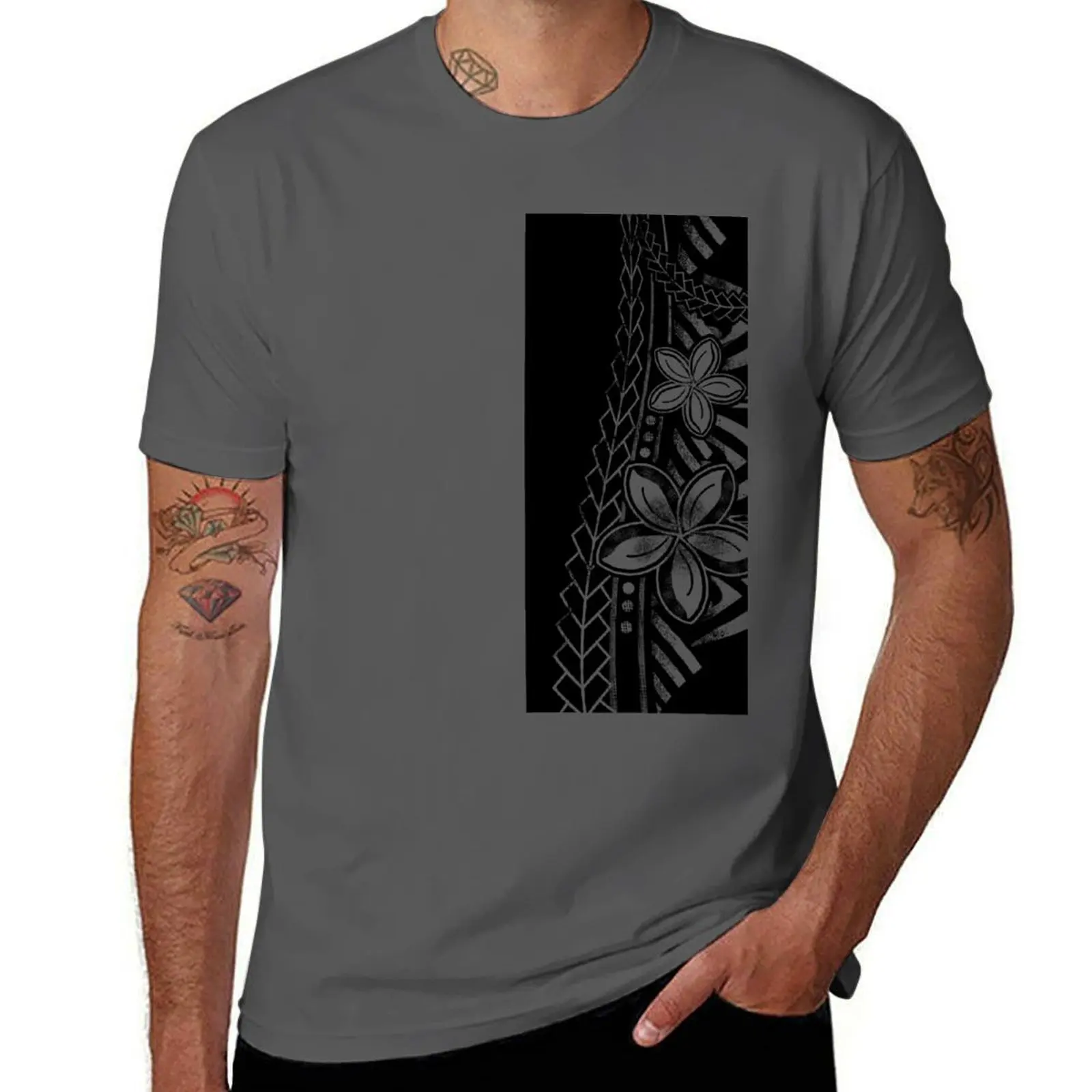 

Vintage Samoan Distressed Black Tribal T-Shirt funny t shirts dark humor t shirt man cotton T-Shirt