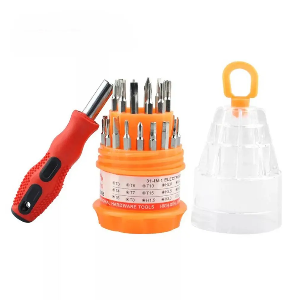 31 In 1 Screwdriver Set Household Maintenance Tools Combination Screw Disassembly Supplies Car Emergency Tools Screw Driver Kit