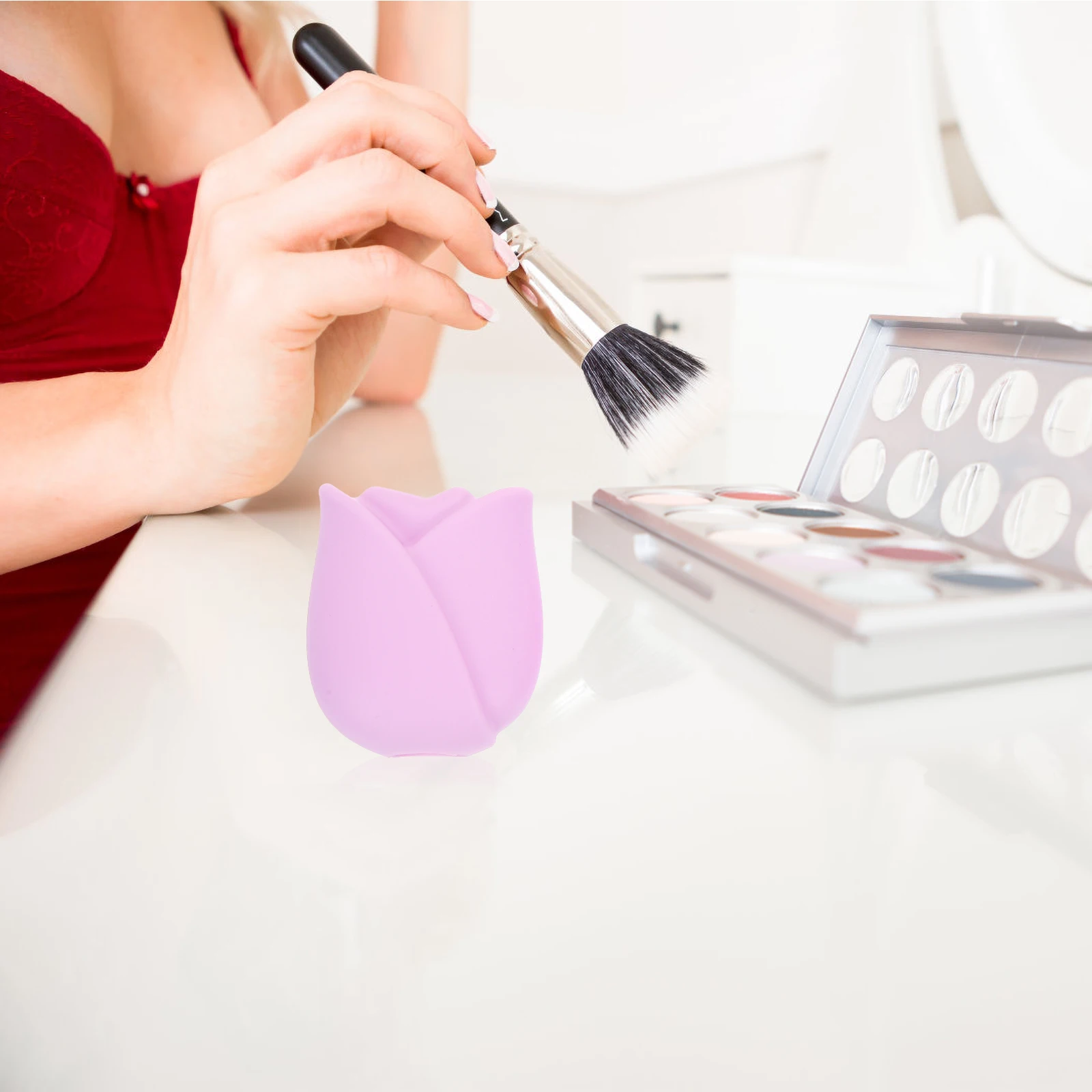 

3pcs Silicone Makeup Brush Covers Dust Protector Holders for Travel Hygiene Powder Foundation Brushes Storage Bubbles