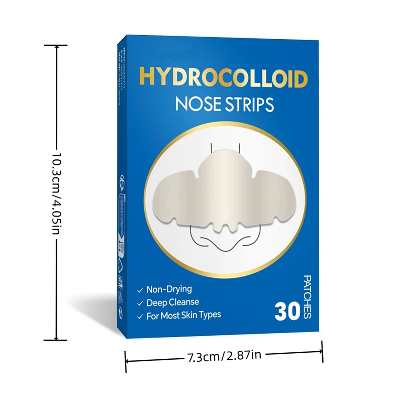 30 قطعة بقع الأنف بقع الغروانية المائية إزالة الرؤوس السوداء التطهير العميق شرائط المسام للوجه الأنف والمسام #2