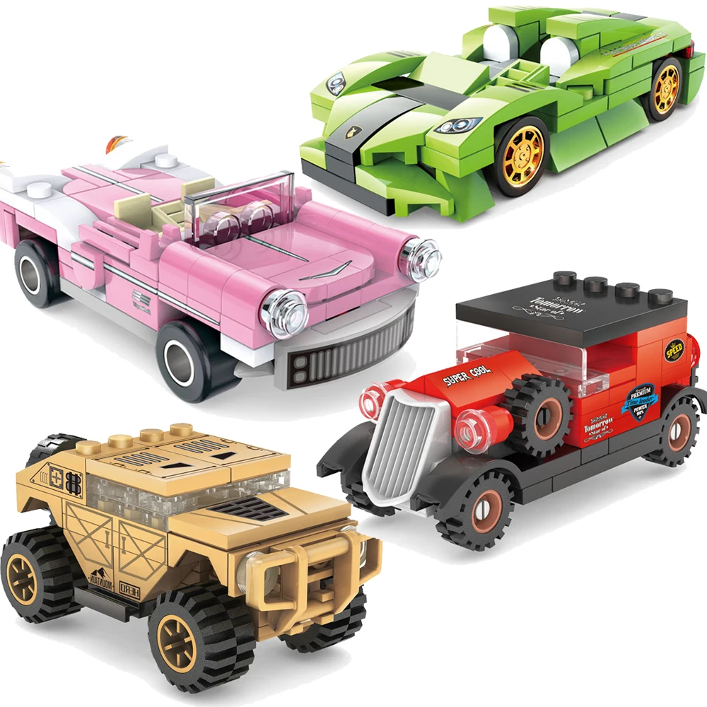 Bloques de construcción City Speed Champions para niños, juguete técnico Compatible con McLarened Super Race Car, Moc